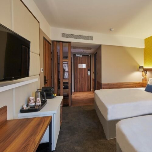 Standaardkamer Hotelkamer Hotel l'Elysée Val d'Europe met 2-2persoonsbedden